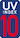 uv 9.5 index rounded